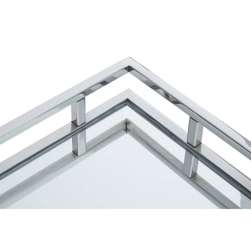 Christian Rectangular Silver Tray