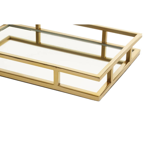Crizar Rectangular Gold Tray