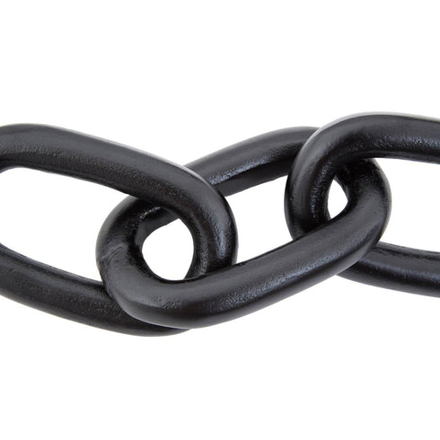 Eldon Matte Black Chain Sculpture