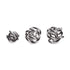 Heidi Black & White Glass Ornaments - Set of 3