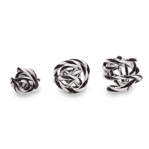 Heidi Black & White Glass Ornaments - Set of 3