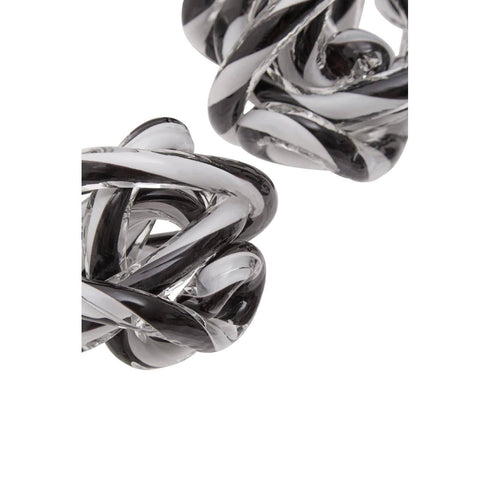 Heidi Black & White Glass Ornaments - Set of 3