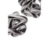 Heidi Black & White Glass Ornaments - Set of 3