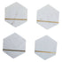 SENA Set of 4 White Marble Coasters