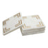 Orthello White Marble Square Coasters - Set of 4