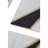 Omari Set of 4 White & Black Marble Coasters