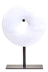 White Marble Disc Sculpture