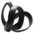 Prato Matte Black Circular Sculpture