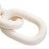 Cato White Wood 3 Link Chain Decor