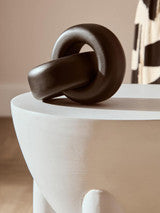 Cato Black Wood Knot Decor