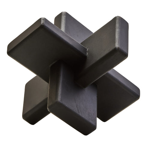 Cato Black Wood Sculpture