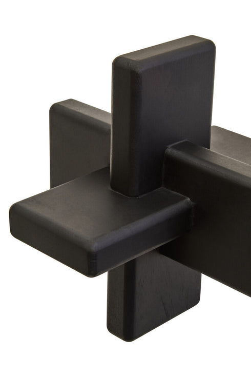 Cato Black Wood Sculpture