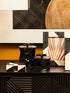 Ezra Set of 4 Black & White Coasters With Holder
