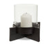 Hydrox Matte Black Candle Holder - Small