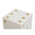Clarissa White & Gold Dice Box