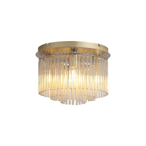 Swiss Flush Ceiling Light 5LT - Gold & Champagne