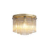 Swiss Flush Ceiling Light 5LT - Gold & Champagne