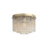 Swiss Flush Ceiling Light 5LT - Gold & Champagne