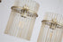 Swiss 4 Light Bar Pendant - Gold & Champagne