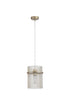 PRE-ORDER Swiss 1 Light Pendant - Gold & Champagne
