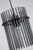 Swiss 1 Light Pendant - Matt Black & Smoked