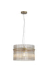 Swiss 1 Light Pendant - Gold & Champagne