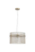 Swiss 1 Light Pendant - Gold & Champagne