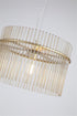 Swiss 1 Light Pendant - Gold & Champagne