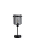 Swiss 1 Light Table Lamp - Matt Black & Smoked