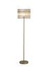 Swiss 1 Light Floor Lamp - Gold & Champagne