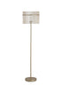 Swiss 1 Light Floor Lamp - Gold & Champagne