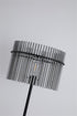 Swiss 1 Light Floor Lamp - Matt Black & Smoked