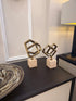 Marble Interlocking Square Set - Travertine