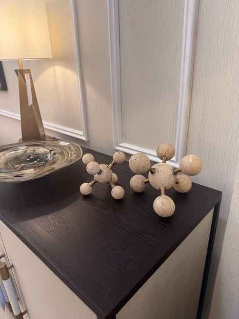 Cairo Travertine Ball Decoration