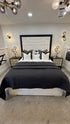 Peri Black and Cream Bed