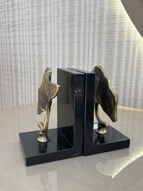 Ginko Marble Bookends