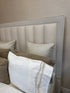 Aventius Cream Panel Bed