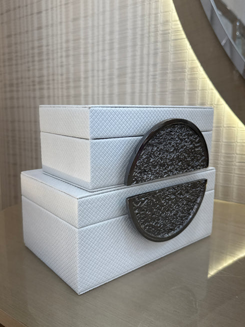 Nickel Dimple Box Set - White
