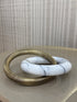 Brass & Marble Double Ring