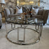 Ovada Coffee Table - Stainless Steel & Clear Glass