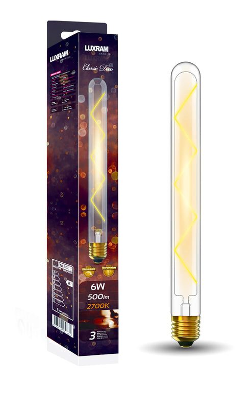 Classic Deco LED Tubular Bulb