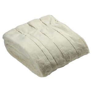 Empress Faux Fur Cream Throw