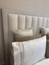 Aventius Cream Panel Bed
