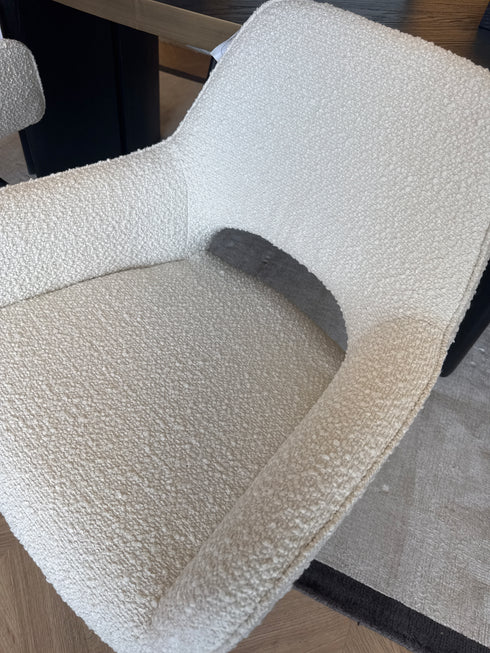 Portia Ivory Boucle Dining Chair