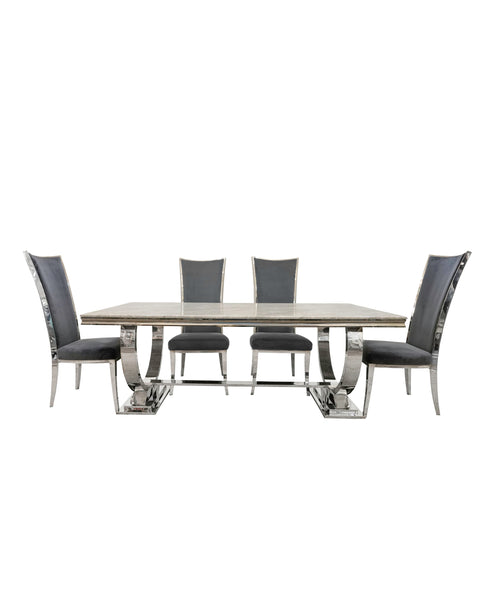 Alma Grey 4-6 Seater Dining Table