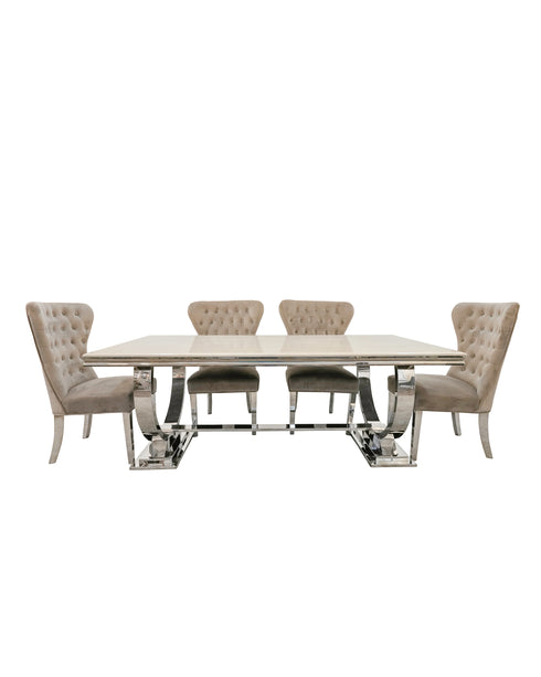 Alma Ivory 4-6 Seater Dining Table