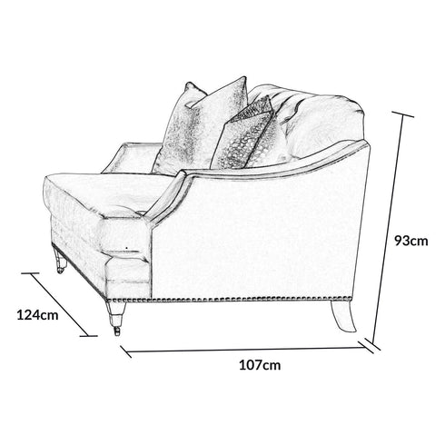 Avana 1.5 Seater Sofa Chair Latte