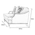 Avana 1.5 Seater Sofa Chair Latte