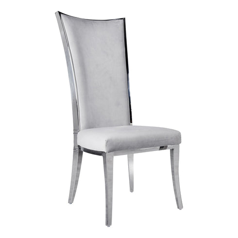 Grace High Back Chair-Silver