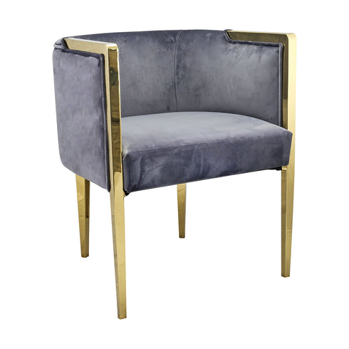 Hannah Grey Bucket Chair